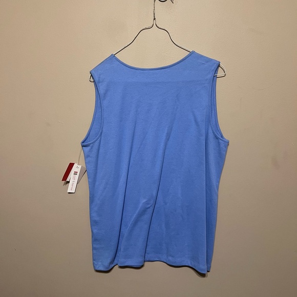 Croft & Barrow Dusty Blue Comfort Tank - Picture 2 of 4
